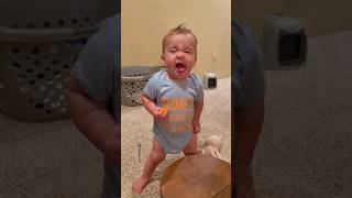 Hilarious Baby tastes Kumquat for first time! 😖😂 #shortsvideo #funnybaby #rawvegan