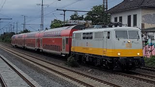 *UNIEK* Centralbahn 111 095 lichtgroetend en toeterend met een Dosto stam te Duisburg-Großenbaum