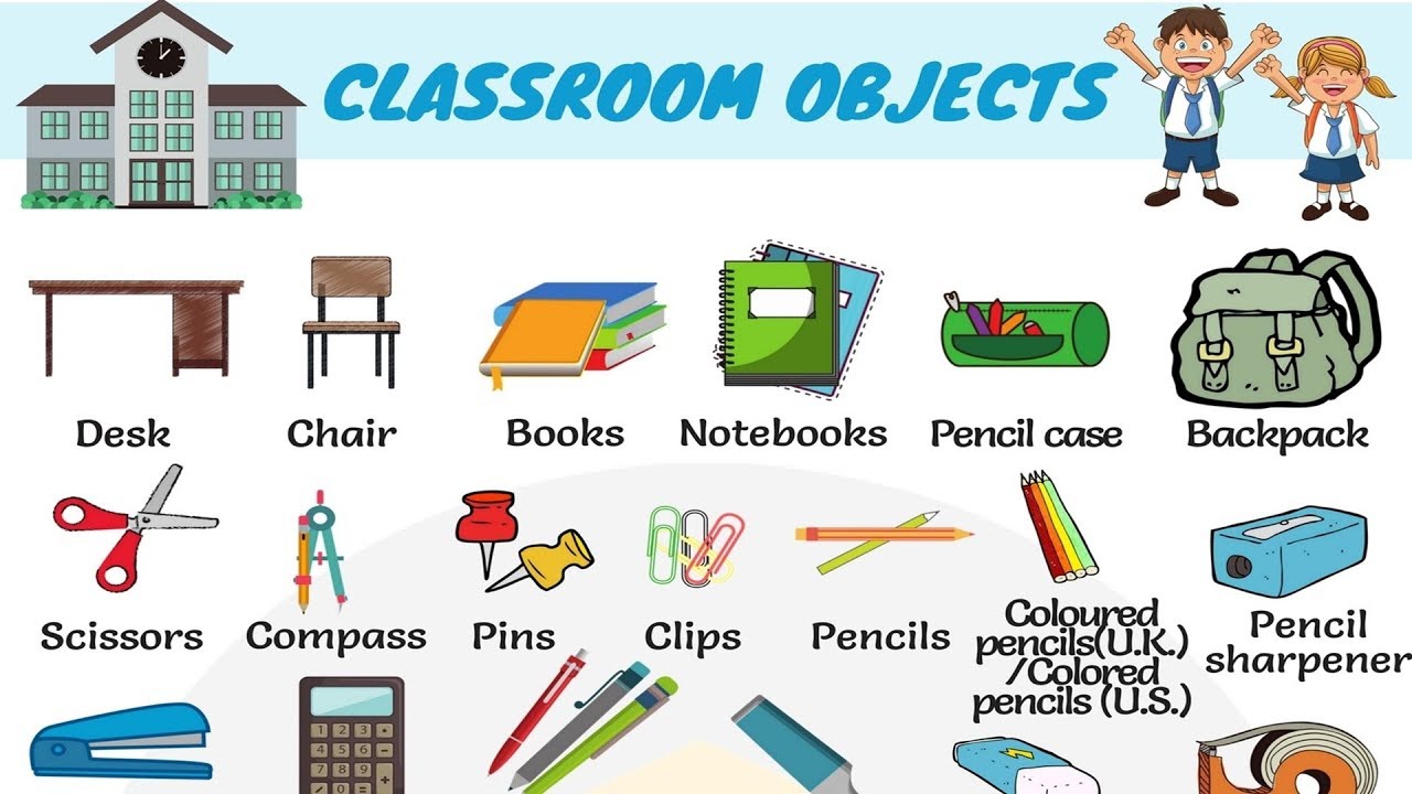 Classroom Objects In English Learn Classroom Vocabulary With Pictures