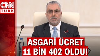 Çalışma ve Sosyal Güvenlik Bakanı Vedat Işıkhan 'Asgari Ücret' rakamını açıkladı!
