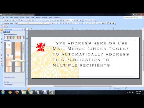 How to Change the Background Color in a Microsoft Publisher Label : Tech Niche How to Change the Background Color in a Microsoft Publisher Label : Tech Niche