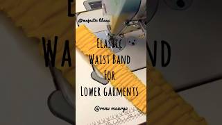 How to sew elastic waistband for trouser/lower garments #easy #viral #trending #shorts #sew #fashion