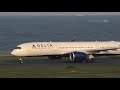 4k delta air lines airbus a350 900 at tokyo haneda airport 羽田空港