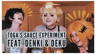 DENKI IS A SAUCY BOY || Toga's Sauce Experiment - Feat. Denki & Deku