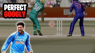 Kuldeep Yadav कि PERFECT GOOGLY I Cricket 22 🏏 #Shorts