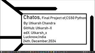 Chatos: Build Your Own Room-Based Chatting CLI App! CS50 Python Final Project