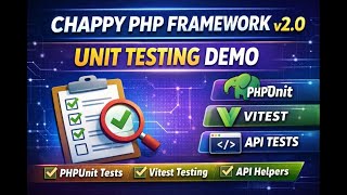 Chappy PHP Framework 2.0 – Unit Testing with PHPUnit, Vitest & API Helpers