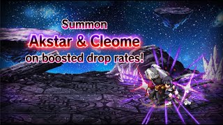 【FFBE】Summon Neo Vision unit, Akstar \u0026 Cleome!【Global】