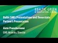 Baltic Green Innovation Forum 2016 | Green innovations for beverages