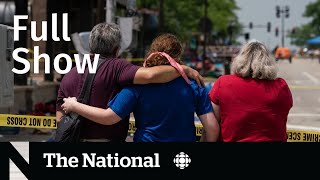 CBC News: The National | July 4 shooting, COVID-19 summer concerns, Russian influencers