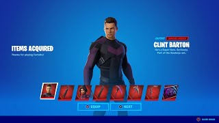 Spending 2,400 V-Bucks Buying NEW HAWKEYE Skin Bundle NEW Fortnite Battle Royale item Shop HAWKEYE