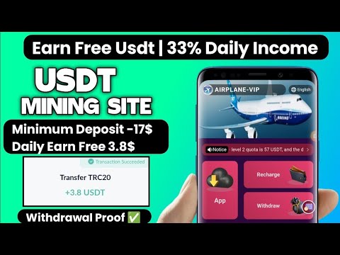 New Usdt Mining Site Usdt Earning Site Trx Usdt App Cloud Mining