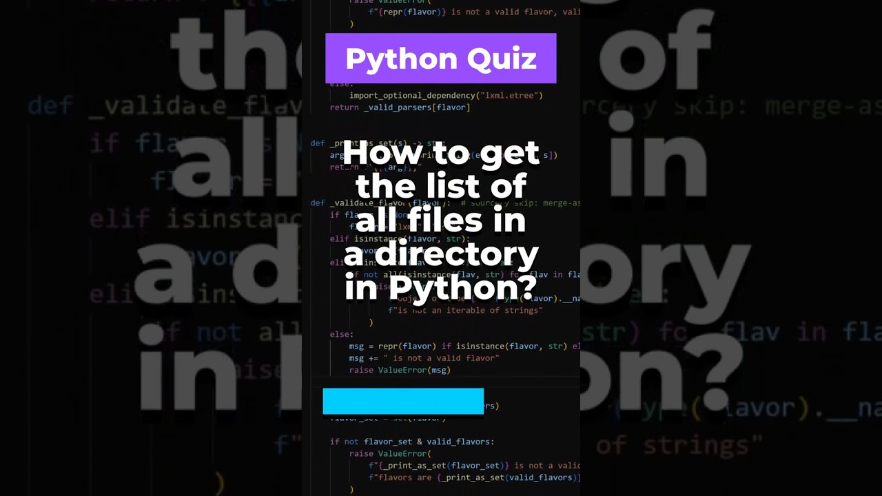 Python Tutorial: Retrieving All Files in a Directory
