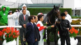 福永騎手とダノンスマッシュ、もみじSの口取り式。現地映像、京都競馬場