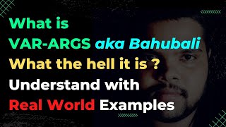 #22 What is VARARGS | variable argument | Object Oriented Programming #java #oops #overloading