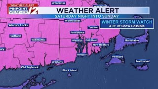 WPRI 12 Weather Alert 2/8/25: Winter Storm Warning in Effect Tonight; Heavy Snowfall at Times