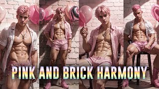 PINK AND BRICK HARMONY [AI Art Lookbook] #aiart #ailookbook #aimodel