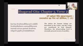 Bhagavad Gita:Chapter 3,Verse 15