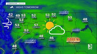 Mild and a bit breezy with increasing clouds on Friday