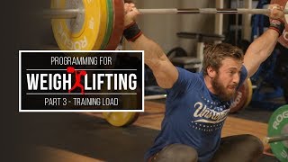 Programming for Weightlifting | Training Load | JTSstrength.com