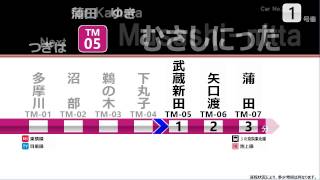 東急多摩川線LCD再現多摩川から蒲田間