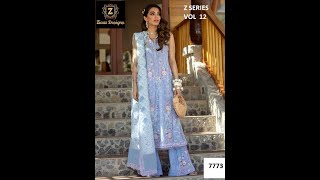 ZIAAZ 7773 Z SERIES VOL 12 SALWAR KAMEEZ WHOLESALER