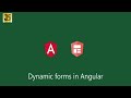 Dynamic forms in Angular | 2022 | Angular 13