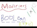 Java Basics: Modifiers and Boolean Logic