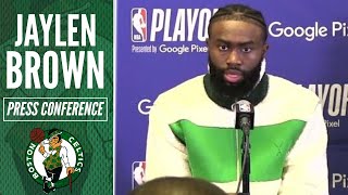 Jaylen Brown on Hamstring Injury: It's 'Alright' | Celtics vs Nets Game 4