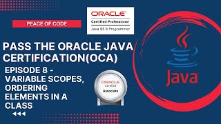Oracle Java Certification | Variables and Scopes in Java | #java #certification #tutorial #corejava