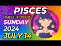 Pisces ♓ 💥 𝐈𝐧𝐜𝐫𝐞𝐝𝐢𝐛𝐥𝐞 𝐒𝐮𝐜𝐜𝐞𝐬𝐬 🌟 Horoscope For Today July 14, 2024 | Tarot