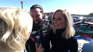 Liam Talbot proposes to Charli Robinson before Bathurst win