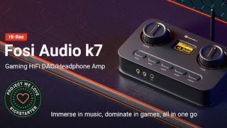 Fosi Audio K7 Gaming Headphone AmpDAC