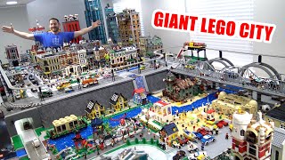 Massive LEGO City Fills Entire Basement! Visiting Alex Nunes