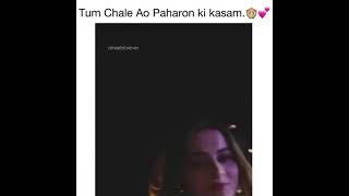 Muneeb Singing For Aiman Khan Tum Chale Ao Paharon ki Kasam |Whatsapp Status