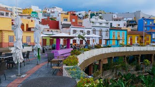 Beautiful Tazacorte Town Near Erupting Volcano Cumbre Vieja 4K | La Palma