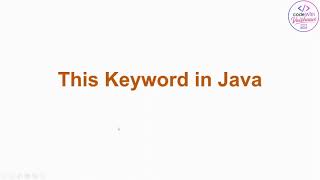 this Keyword in Java Explained | Constructor Chaining, Variables & Methods | Hindi