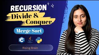 Merge Sort Algorithm | Divide and Conquer | Recursive Sorting Explained | Java, Python & C++