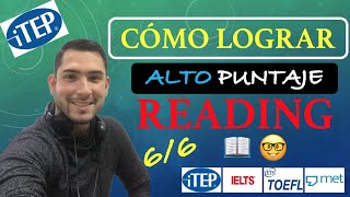 ITEP READING📖 ► Conoce 5 TRUCOS Para ALTO PUNTAJE [FUNCIONA]😱. Curso Itep. Como Pasar El Examen Itep