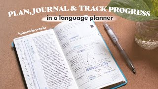 How and why I use a language planner | Hobonichi weeks flip through