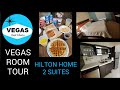 VEGAS Hotel Room Tour - Hilton Home 2 Suites - Las Vegas Blvd South