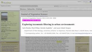 BioOne Complete - Advanced Search Tutorial - English Audio