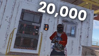 How a 20,000 hour Solo Survives the Ocean in Official Rust...