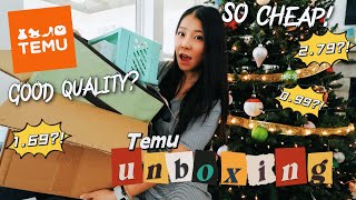 Online dollar store? How is the quality of Temu products? Temu unboxing| affordable christmas gift