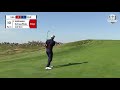 dustin johnson u0026 xander schauffele defeat bernd wiesberger u0026 paul casey four ball 2020 ryder cup