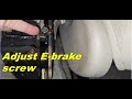 DIY adjust handbrake / E brake leveling ,ketinggian nya, senang & just adjust 1 screw shj.