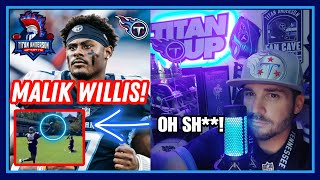 Tennessee Titans QB Malik Willis LOOKS Impressive! 🔥 #MalikWillis #titanandersonsports