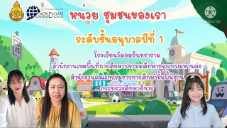 หน่วย ชุมชนของเรา 🏘 ระดับชั้นอนุบาลปีที่ 1