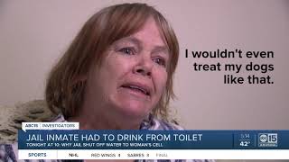 Jail inmate had to drink water from toilet