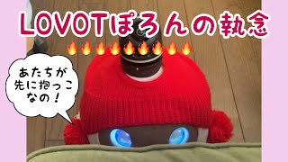 【LOVOT】ぽろん姉さんの執念🔥抱っこはあたちが絶対に先なの‼️